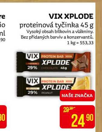 VIX XPLODE proteinová tyčinka 45 g 