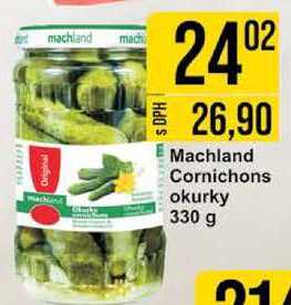 Machland Cornichons okurky, 330 g 