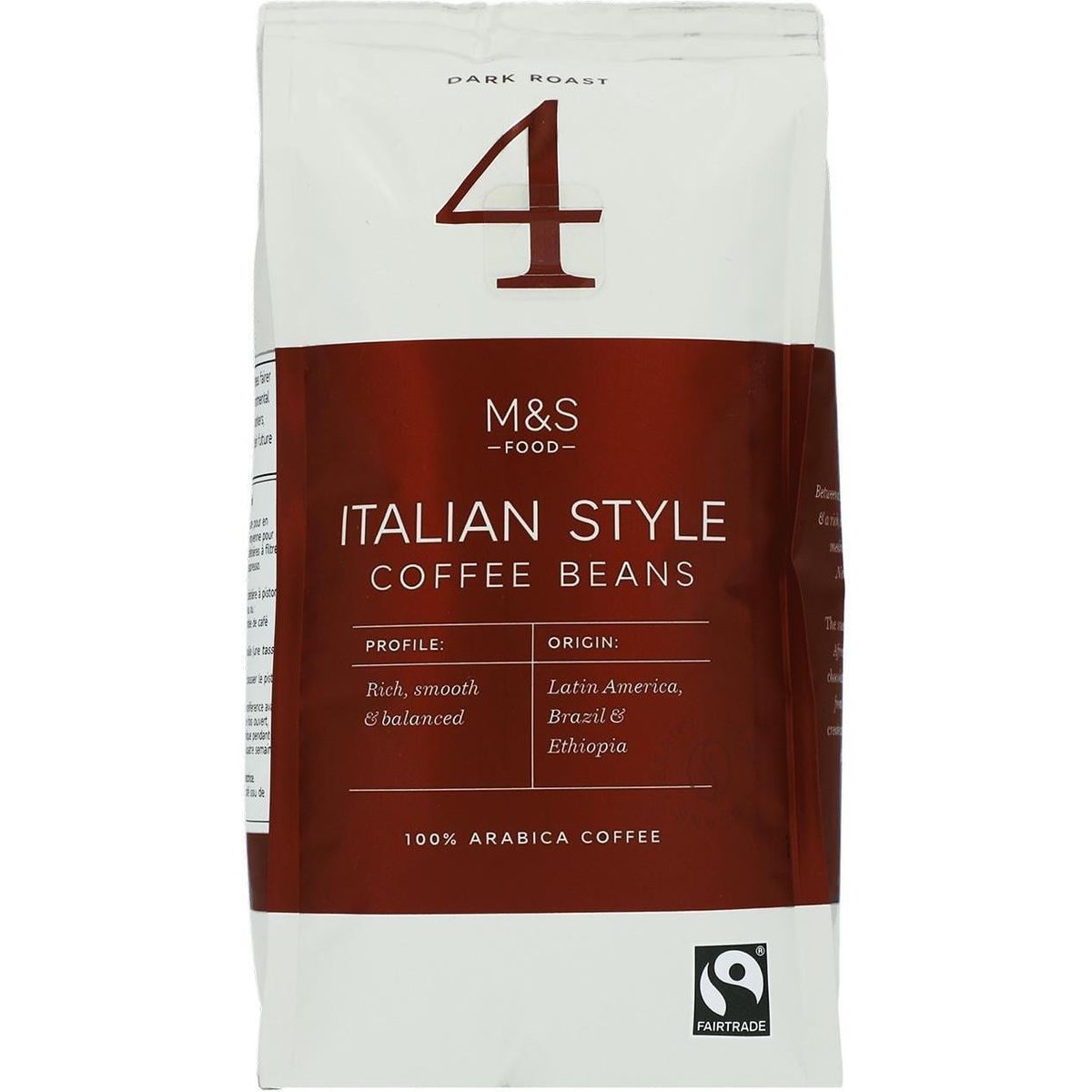 Marks & Spencer Středně pražená italská káva (100% Arabica) zrnková