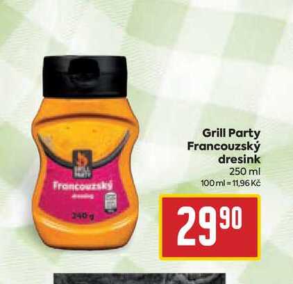 Grill Party Francouzský dresink 250 ml