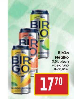 BirGo Nealko 0,5l, plech 