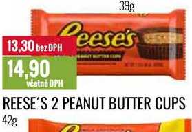 REESE'S 2 PEANUT BUTTER CUPS 42g 