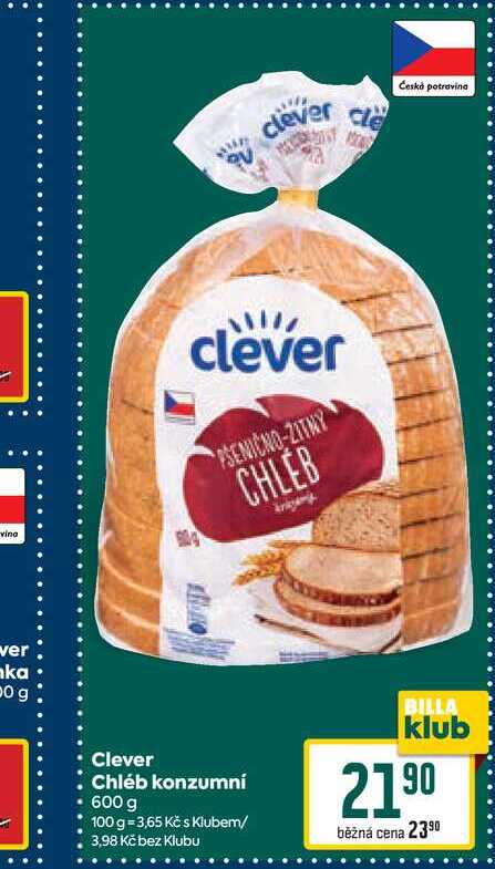 Clever Chléb konzumní 600 g
