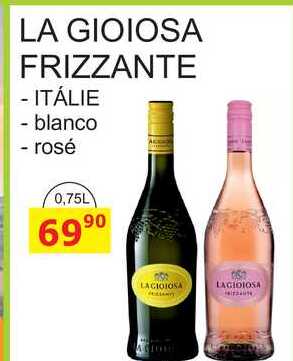 LA GIOIOSA FRIZZANTE - ITÁLIE - blanco - rosé 0,75L 