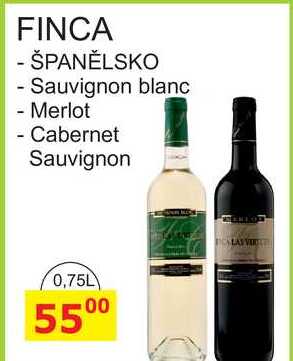 FINCA - ŠPANĚLSKO Sauvignon blanc - Merlot Cabernet Sauvignon 0,75L 