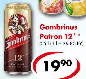 Gambrinus Patron 12, 0,5 l  