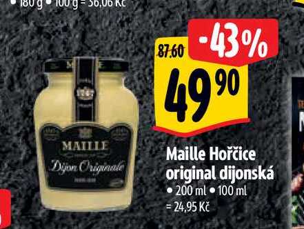   Maille Hořčice original dijonská 200 ml  