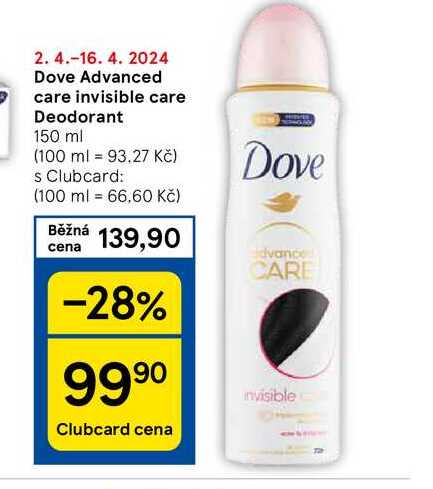 Dove Advanced care invisible care Deodorant