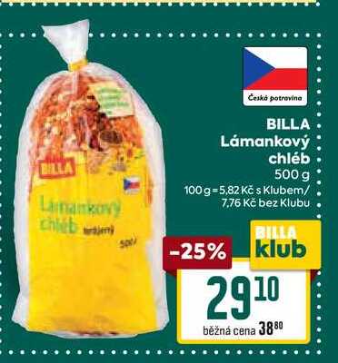 BILLA Lámankový chléb 500 g