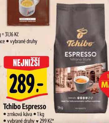 Tchibo Espresso zrnková káva, 1 kg