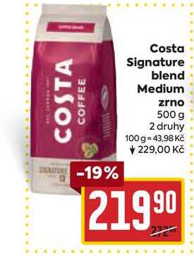 Costa Signature blend Medium zrno 500 g 