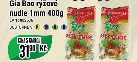 Gia Bao rýžové nudle 1mm 400g 