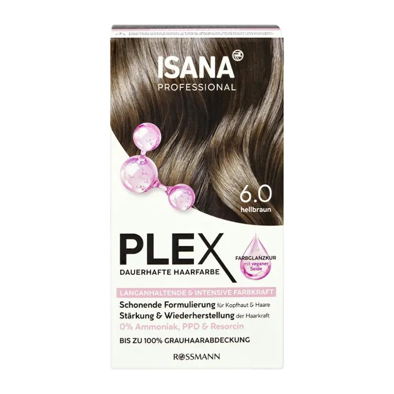ISANA Professional Barva na vlasy Plex 60 Světle hnědá, 1 ks