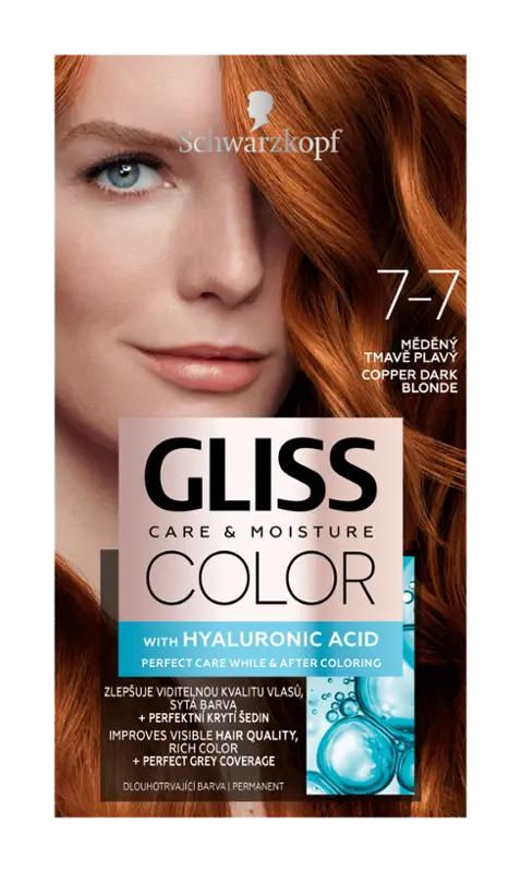 Gliss Color Barva na vlasy 7-7 Měděný Tmavě Plavý, 1 ks