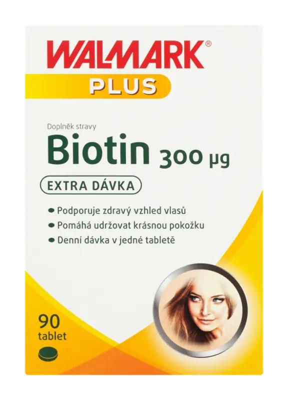 Walmark Plus Biotin 300 µg, doplněk stravy, 90 ks