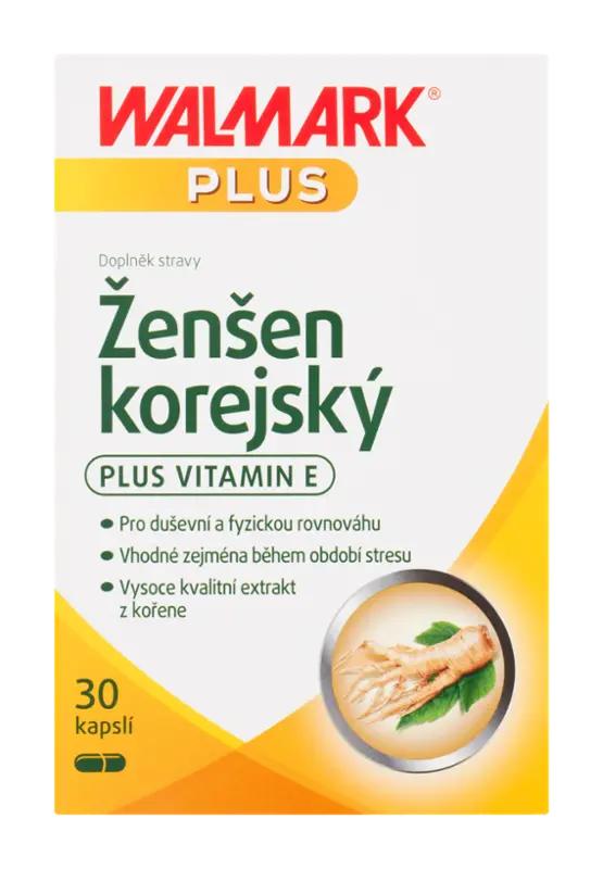 Walmark Plus Ženšen korejský s vitaminem E, doplněk stravy, 30 ks