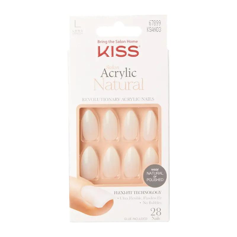 KISS Umělé akrylové nehty Natural Nails-Strong Enough, 1 ks