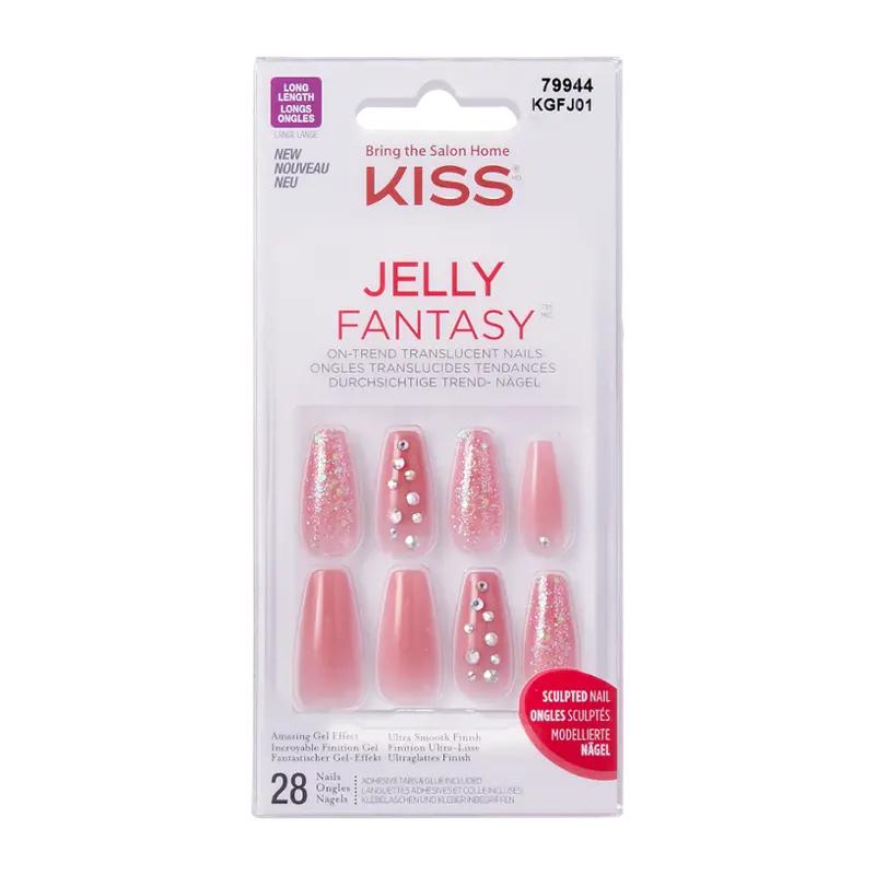 KISS Umělé nehty Gel Fantasy Jelly Be Jelly, 1 ks