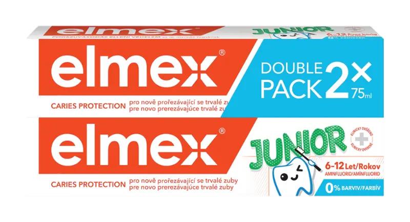 elmex Zubní pasta Junior duopack 2x 75 ml, 150 ml