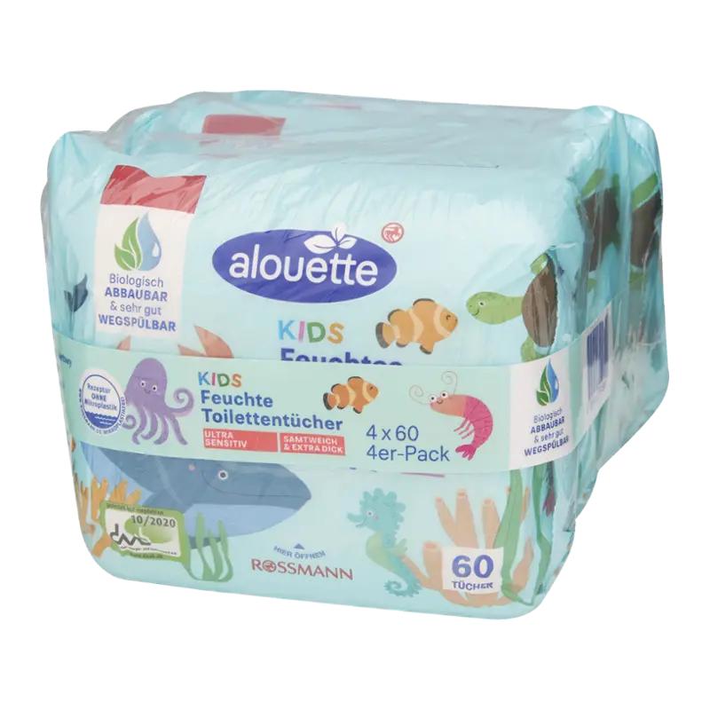 alouette Vlhčený toaletní papír pro děti Sensitiv, 240 ks