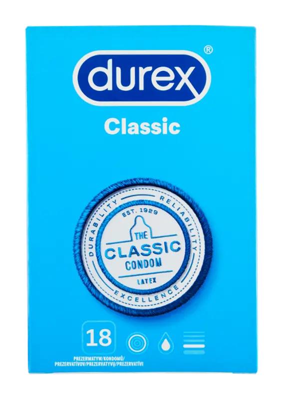 Durex Kondomy Classic, 18 ks