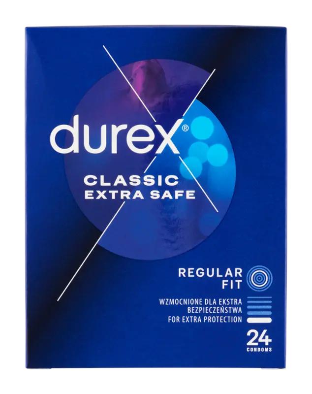 Durex Kondomy Classic Extra Safe, 24 ks