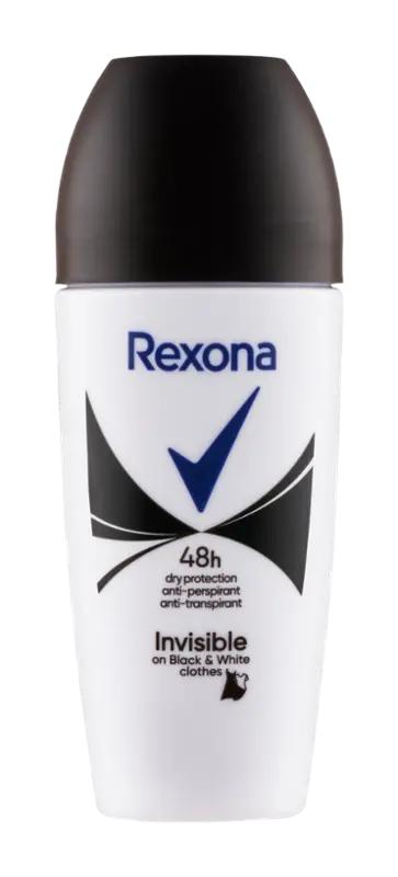 Rexona Antiperspirant roll-on Invisible Black & White, 50 ml