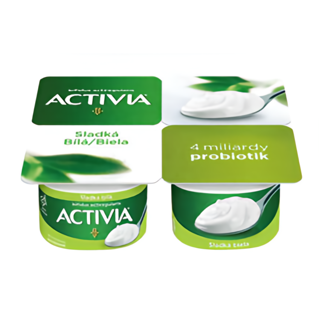 Activia Probiotický jogurt bílý slazený 4x120g