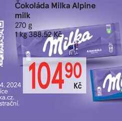 Milka Alpine milk 270 g