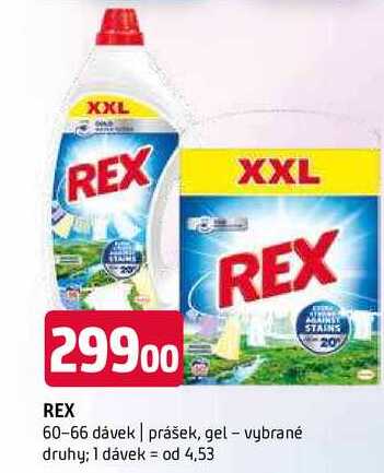   REX prášek, gel - vybrané 60-66 dávek 