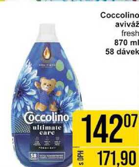 Coccolino aviváž fresh, 870 ml 58 dávek 