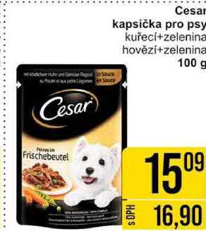 Cesar kapsička pro psy kuřecí+zelenina, 100 g