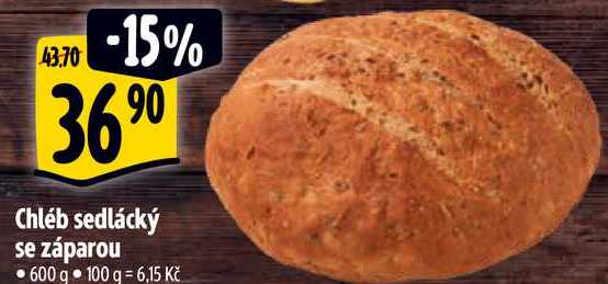 Chléb sedlácký se záparou, 600 g 