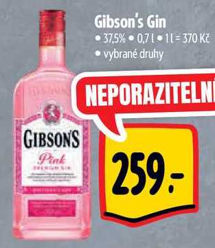 Gibson's Gin, 0,7 l