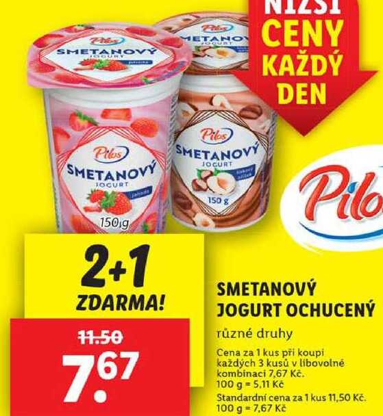 Smetanový jogurt ochucený, 150 g