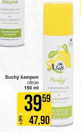 Suchý šampon citron, 150 ml  
