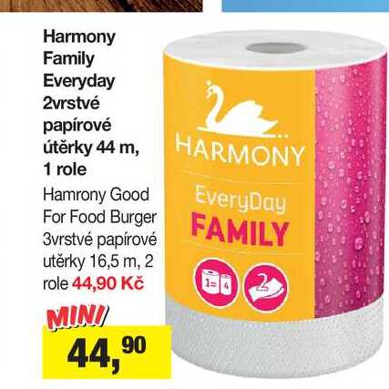Harmony Family Everyday 2vrstvé papírové útěrky 44 m