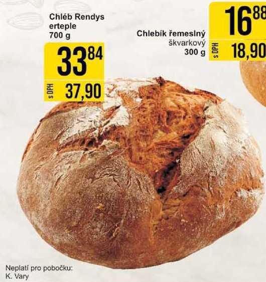 Chléb Rendys erteple, 700 g