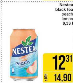 Nestea black tea peach lemon, 0,33 l