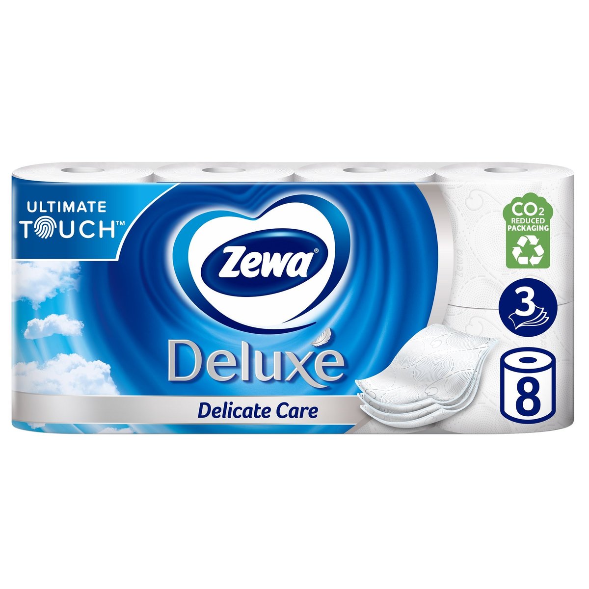 Zewa Deluxe Delicate Care toaletní papír 3vrstvý, 8 ks