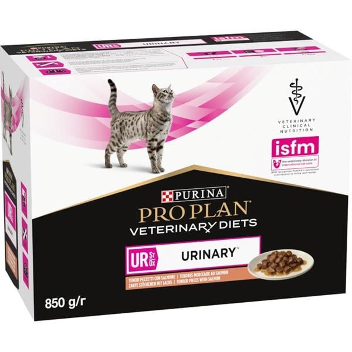 Pro Plan Veterinary Diets St/Ox Urinary Salmon krmivo pro kočky (10×85 g)