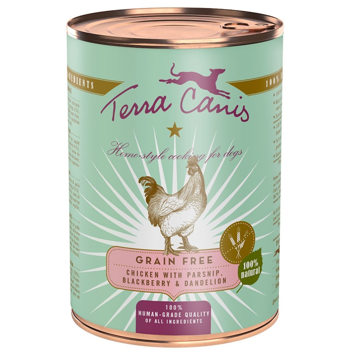 Terra Canis Grain free konzerva kuře s pastinákem, pampeliškou a heřmánkem pro psy