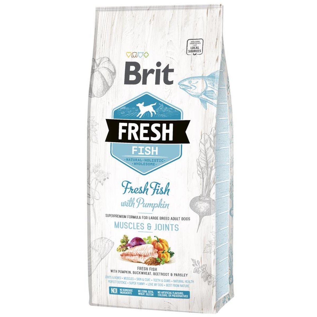 Brit Fresh Fish with Pumpkin Adult Large pro psy