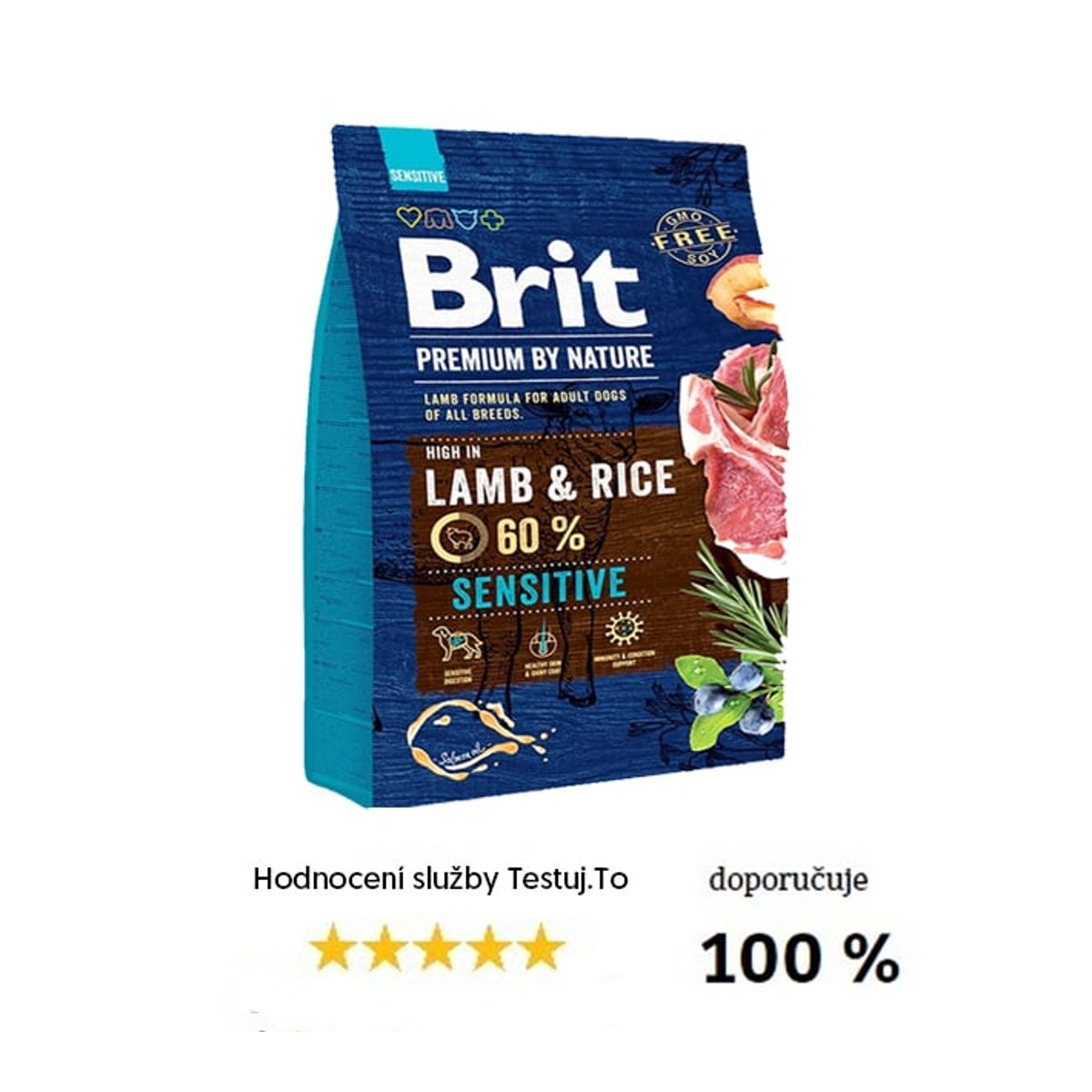 Brit Premium by Nature Sensitive Lamb & Rice pro psy