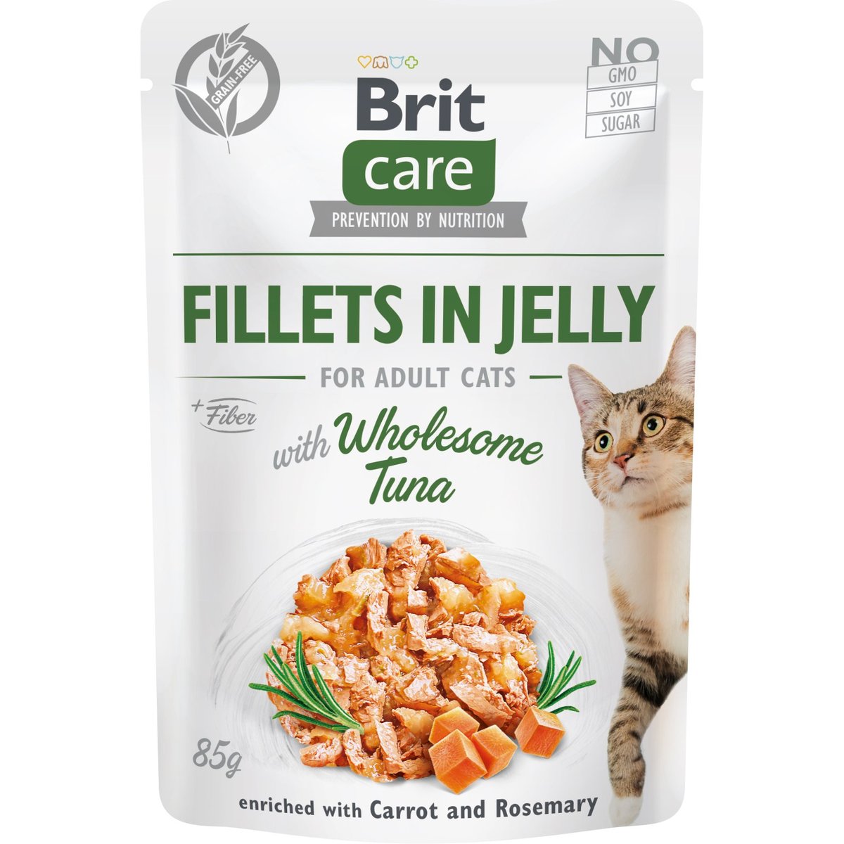Brit Care Kapsička pro kočky – filety v rosolu s tuňákem