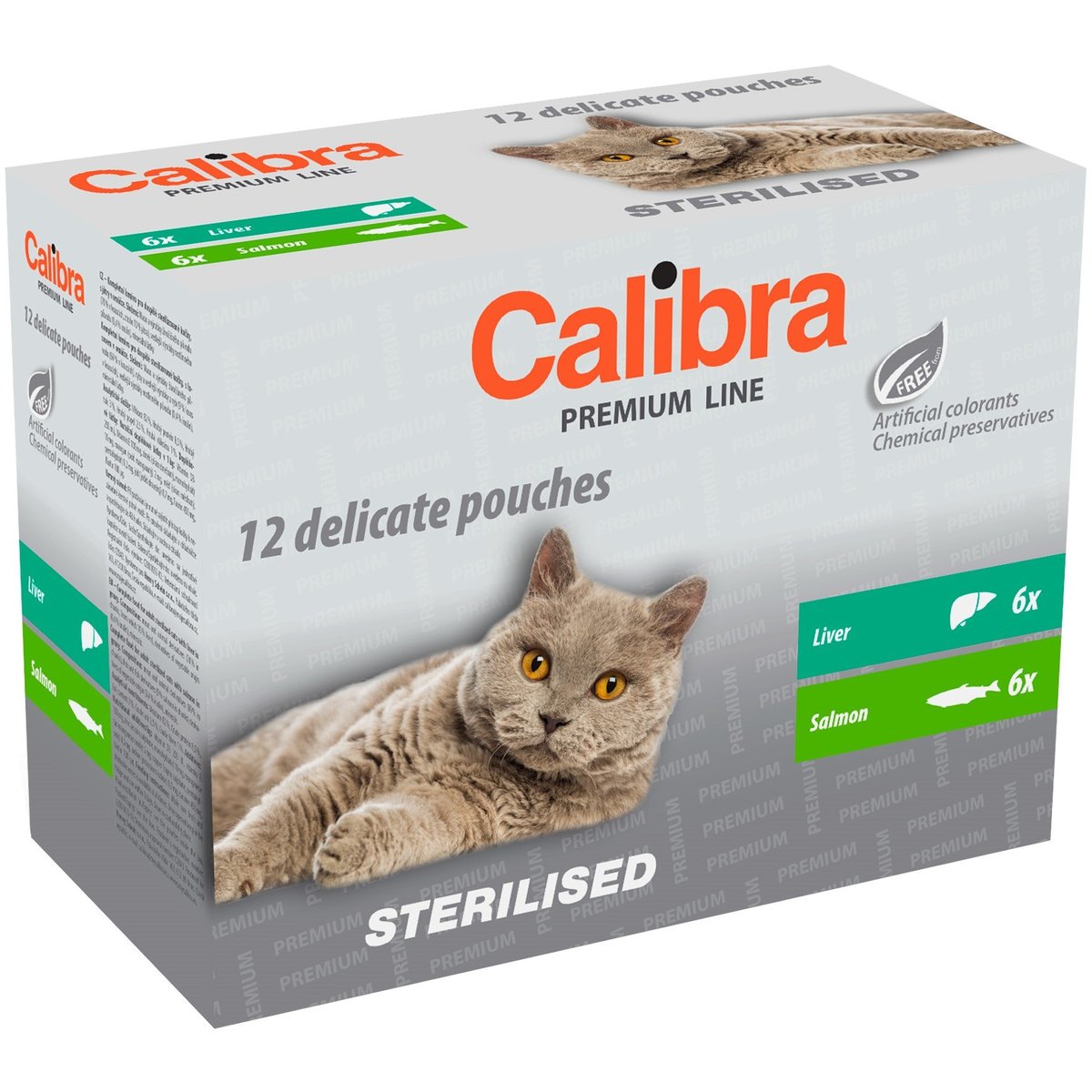 Calibra Premium Line kapsičky pro kastrované kočky (12×100 g)