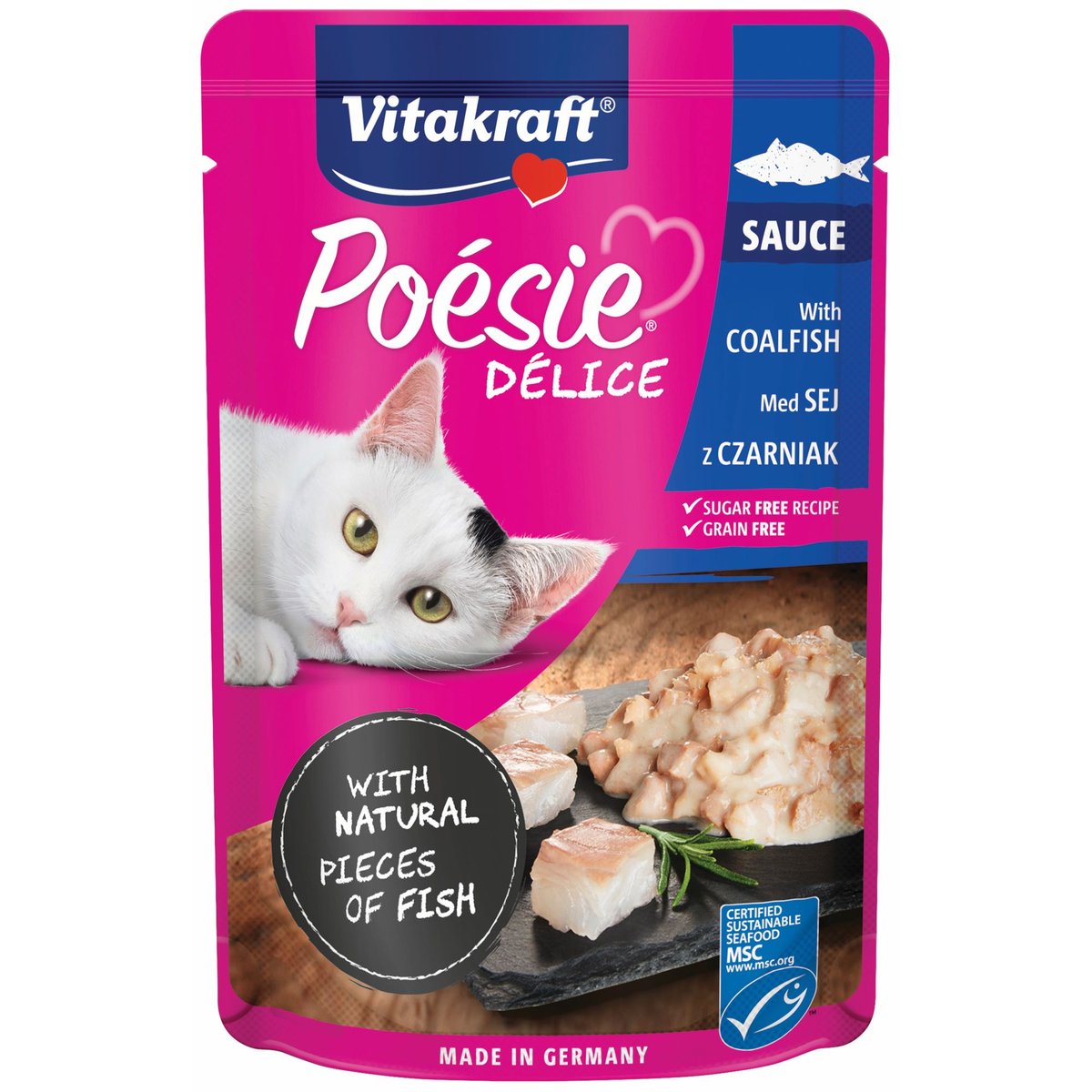 Vitakraft Poésie Délice Kompletní krmivo pro kočky s treskou tmavou