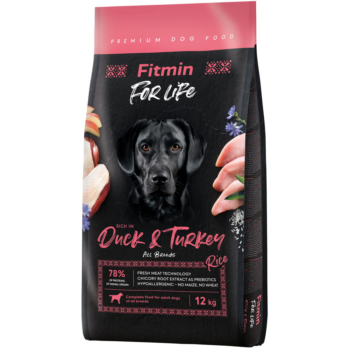 Fitmin Dog For Life Duck & Turkey krmivo pro psy