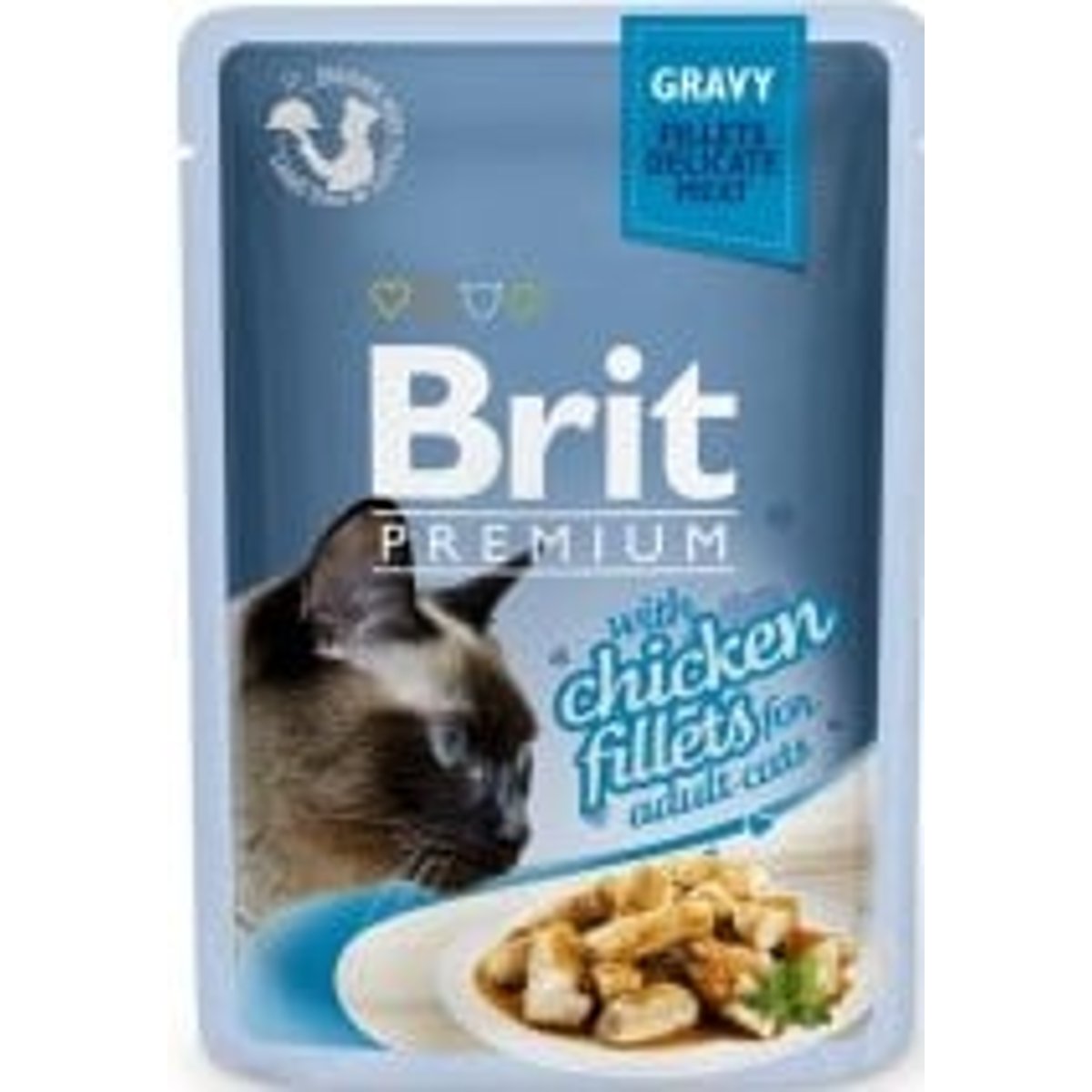 Brit Premium Cat with Chicken fillets gravy kapsička pro kočky
