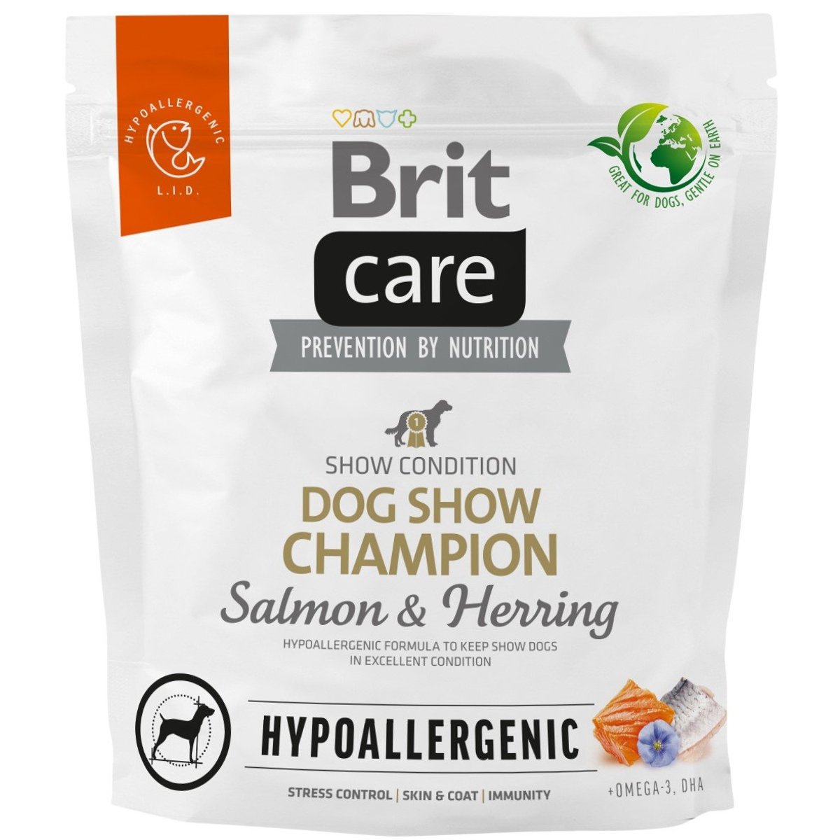 Brit Care Dog Show Champion Hypoallergenic Salmon & Herring pro psy